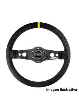 SPARCO R215 FLAT STEERING WHEEL 2 ARMS Ø350mm LEATHER