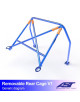 Roll Bar FIAT 124 4-doors Sedan REMOVABLE REAR CAGE V1