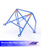 Roll Bar FIAT 124 4-doors Sedan REMOVABLE REAR CAGE V2