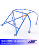 Arco de Seguridad FIAT 124 4-puertas Sedan DESMONTABLE FULL CAGE V2