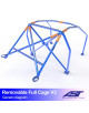 Arco de Seguridad FIAT 124 4-puertas Sedan DESMONTABLE FULL CAGE V3