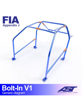 Roll Cage FIAT 124 4-doors Sedan BOLT IN V1