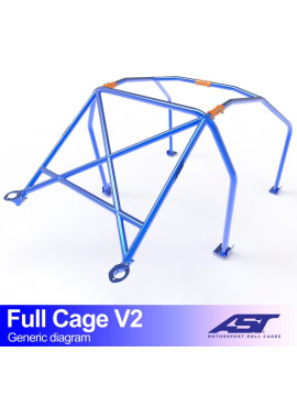 Arceau de Sécurité AUDI Coupe (B3) 2-doors Coupe Quattro FULL CAGE V2