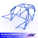 Roll Cage AUDI A1 (8X) 3-doors Hatchback FWD MULTIPOINT WELD IN V4