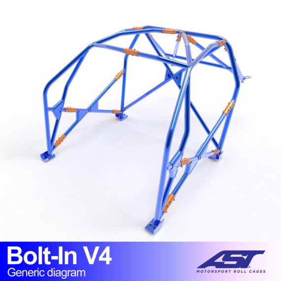 Arco de Seguridad AUDI A3 / S3 (8L) 3-puertas Hatchback Quattro ATORNILLAR V4