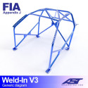 Roll Cage FIAT Punto (Type 188) 3-doors Hatchback FWD WELD IN V3