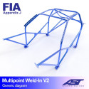 Roll Cage FIAT Seicento (Type 187) 3-doors Hatchback FWD MULTIPOINT WELD IN V2