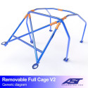 Arco de Seguridad AUDI A3 / S3 (8V) 5-puertas Sportback Quattro DESMONTABLE FULL CAGE V2