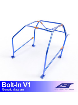 Roll Cage AUDI A4 / S4 (B5) 4-doors Sedan FWD BOLT IN V1