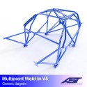 Roll Cage AUDI TT (8N) 3-doors Hatchback FWD MULTIPOINT WELD IN V5