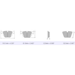 FERODO RACING DS2500 BRAKE PADS