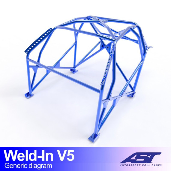 Roll Cage MAZDA 323 (BG) 3-doors Hatchback WELD IN V5