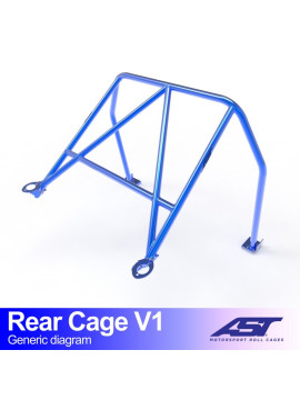 Demi-Arceau MAZDA RX-7 (FD) 3-doors Coupe REAR CAGE V1