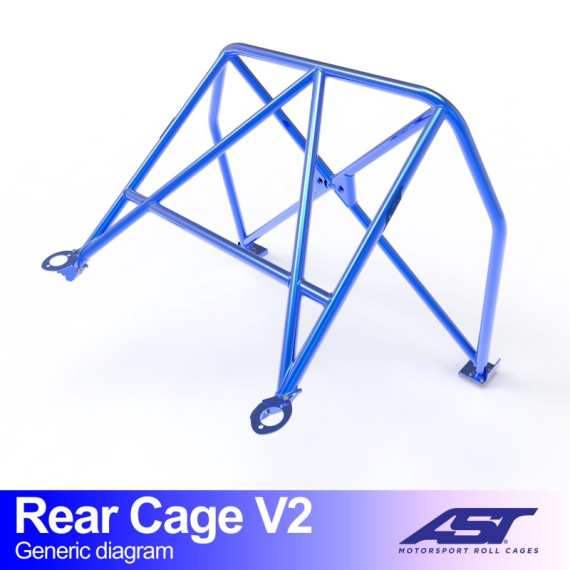 Demi-Arceau MAZDA RX-7 (FD) 3-doors Coupe REAR CAGE V2