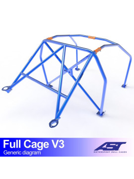 Arco de Seguridad MAZDA RX-7 (FD) 3-puertas Coupe FULL CAGE V3