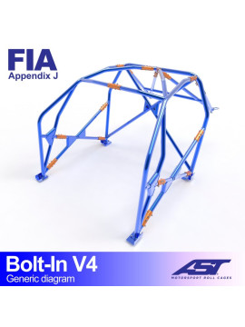 Roll Cage RENAULT R11 (Phase 1/2) 3-doors Coupe BOLT IN V4
