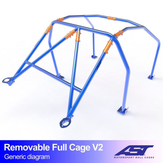 Arceau de Sécurité SUBARU BRZ (ZC6) 2-doors Coupe REMOVABLE FULL CAGE V2