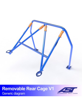 Roll Bar TOYOTA MR-2 (W20) 2-doors Roadster REMOVABLE REAR CAGE V1