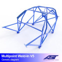 Roll Cage TOYOTA MR-2 (W30) 2-doors Roadster MULTIPOINT WELD IN V5