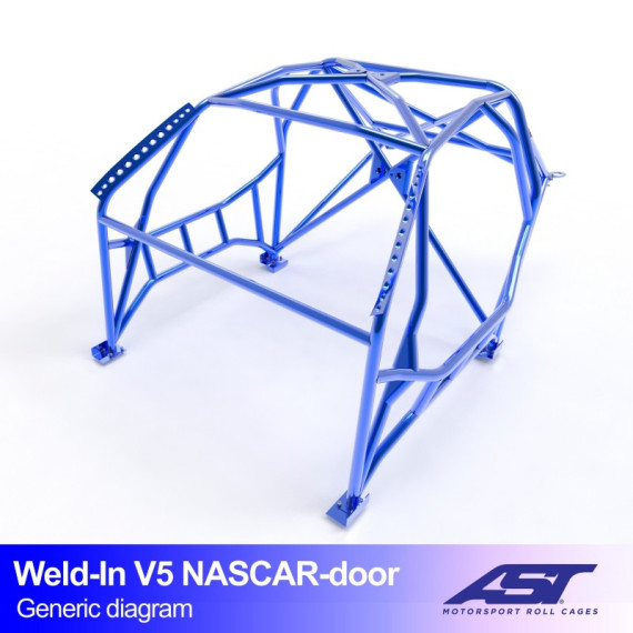 Roll Cage BMW (E30) 3-Series 5-doors Touring AWD WELD IN V5 NASCAR-door for drift