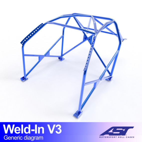 Roll Cage Lexus IS (XE10) 4-door Sedan WELD IN V3