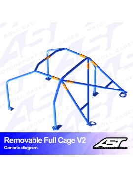 Roll Cage SEAT Leon (5F) 5-door Hatchback REMOVABLE FULL CAGE V2