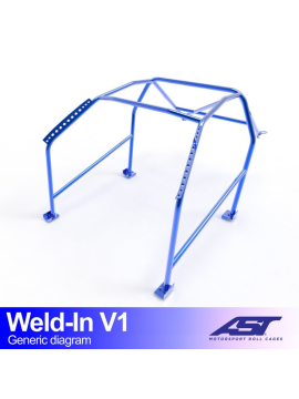 Roll Cage CITROËN AX (Phase 1/2) 5-door Hatchback WELD IN V1