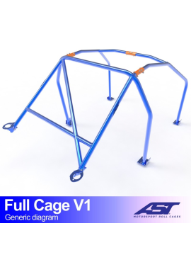 Arco de Seguridad CITROËN ZX 3-puertas Hatchback FULL CAGE V1