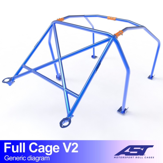 Arco de Seguridad CITROËN ZX 3-puertas Hatchback FULL CAGE V2