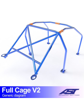 Arco de Seguridad CITROËN Saxo (Phase 1/2 ) 3-puertas Hatchback FULL CAGE V2