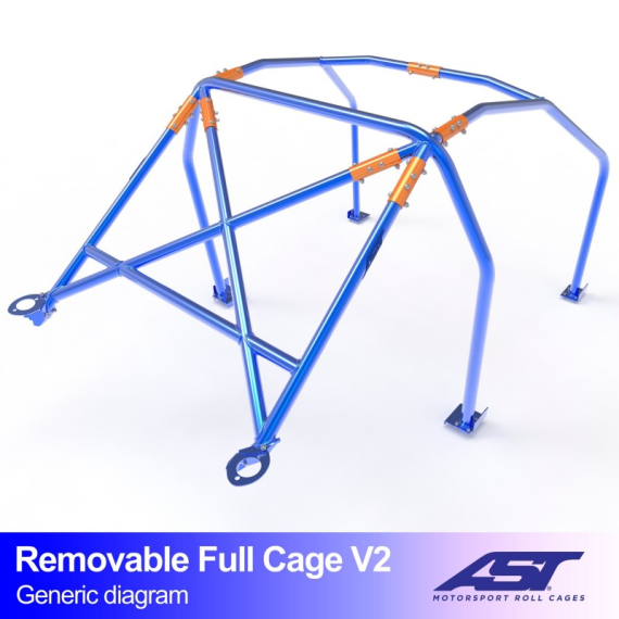 Arceau de Sécurité CITROËN AX (Phase 1/2) 5-door Hatchback REMOVABLE FULL CAGE V2