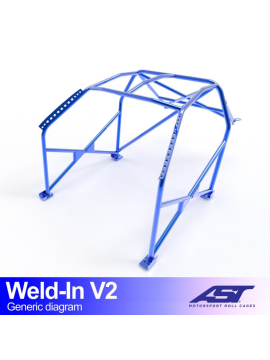 Roll Cage CITROËN Xsara (Phase 1/2 ) 3-doors Hatchback WELD IN V2