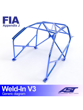 Roll Cage CITROËN Xsara (Phase 1/2 ) 3-doors Hatchback WELD IN V3