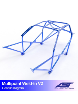 Roll Cage CITROËN Xsara (Phase 1/2 ) 3-doors Hatchback MULTIPOINT WELD IN V2