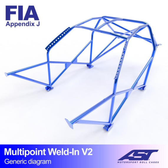 Arco de Seguridad CITROËN ZX 3-puertas Hatchback MULTIPUNTO SOLDAR V2