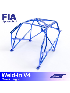 Roll Cage CITROËN ZX 3-doors Hatchback WELD IN V4