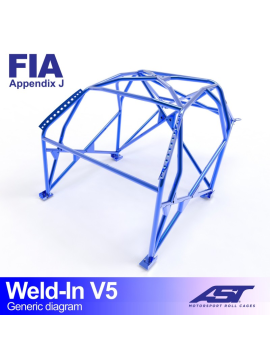 Roll Cage CITROËN AX (Phase 1/2 ) 3-doors Hatchback WELD IN V5