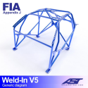 Roll Cage CITROËN AX (Phase 1/2 ) 3-doors Hatchback WELD IN V5