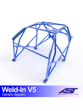 Roll Cage CITROËN AX (Phase 1/2) 5-door Hatchback WELD IN V5