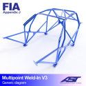 Roll Cage CITROËN Saxo (Phase 1/2 ) 3-doors Hatchback MULTIPOINT WELD IN V3