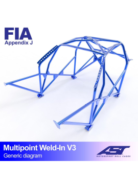 Roll Cage CITROËN ZX 3-doors Hatchback MULTIPOINT WELD IN V3