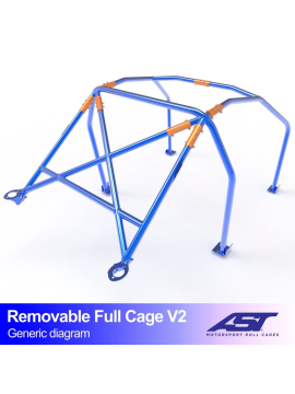 Arco de Seguridad CITROËN Xsara (Phase 1/2 ) 3-puertas Hatchback DESMONTABLE FULL CAGE V2