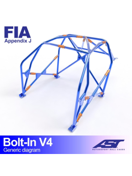 Roll Cage CITROËN Saxo (Phase 1/2 ) 3-doors Hatchback BOLT IN V4