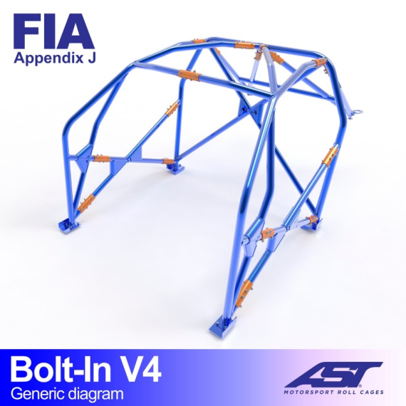 Arco de Seguridad CITROËN ZX 3-puertas Hatchback ATORNILLAR V4