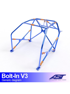 Roll Cage CITROËN AX (Phase 1/2) 5-door Hatchback BOLT IN V3