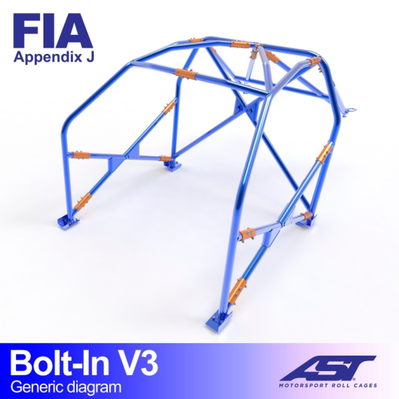 Arco de Seguridad CITROËN AX (Phase 1/2 ) 3-puertas Hatchback ATORNILLAR V3