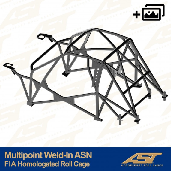 Arco de Seguridad HomologadoFIA PEUGEOT 106 (Phase 1/2) 3-puertas Hatchback MULTIPUNTO SOLDAR ASN