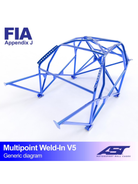 Roll Cage CITROËN ZX 3-doors Hatchback MULTIPOINT WELD IN V5