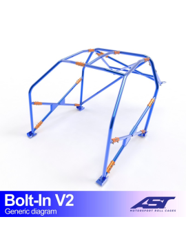 Roll Cage CITROËN AX (Phase 1/2) 5-door Hatchback BOLT IN V2