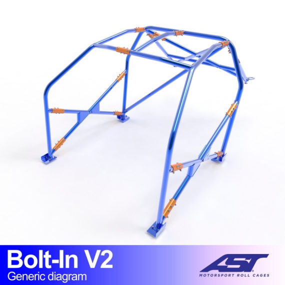 Roll Cage CITROËN AX (Phase 1/2) 5-door Hatchback BOLT IN V2